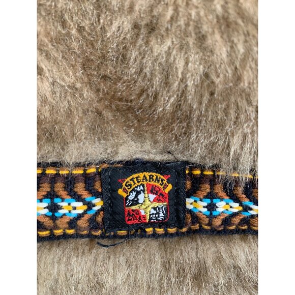 Vintage Hansa-Branta Stearns Ladies Small Faux Fur Jacket Embroider Trim Down - Picture 3 of 8